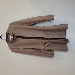 H&M faux suede jacket beige